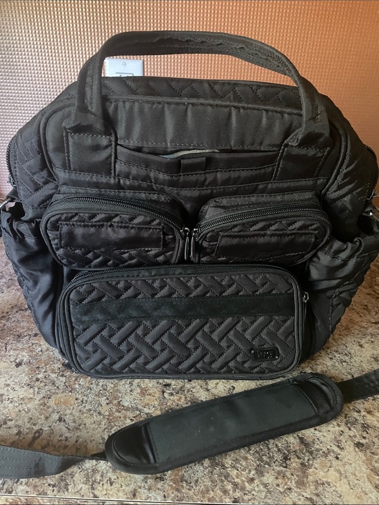 lug Handbags - lug Black Quilted Multi-Pocket tote